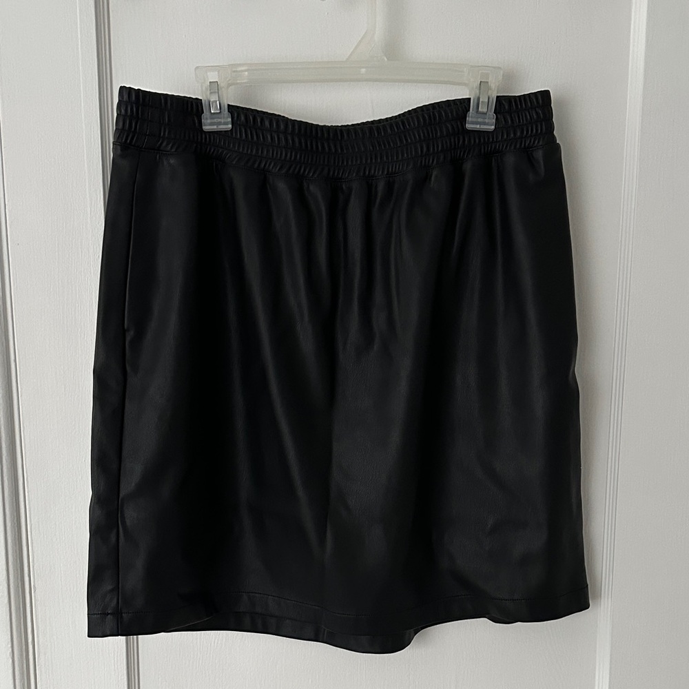 Universal Standard x JCrew Faux Leather Skirt